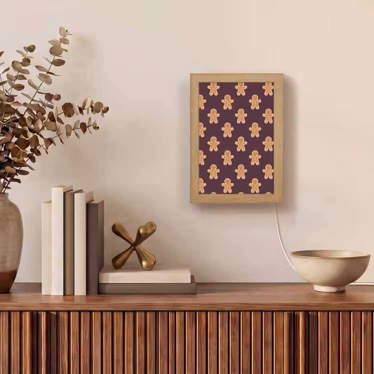 Gepersonaliseerde Lightbox - Peperkoek - Kerst - Burgundy — 4