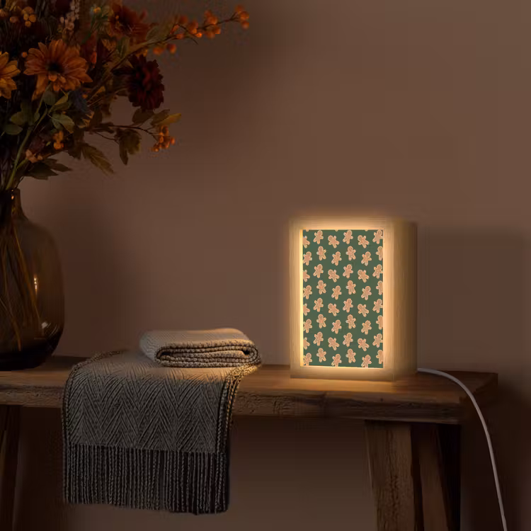 Gepersonaliseerde Lightbox - Peperkoek - Kerst - Groen - Bruin — 3