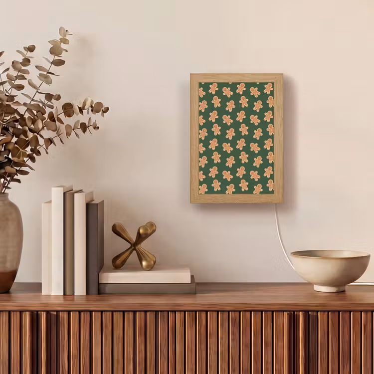 Gepersonaliseerde Lightbox - Peperkoek - Kerst - Groen - Bruin — 4