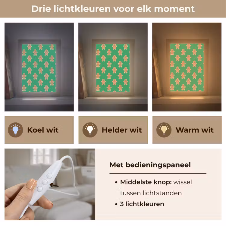 Gepersonaliseerde Lightbox - Peperkoek - Kerst - Neon - Groen — 6