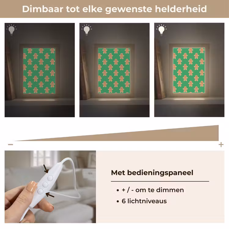 Gepersonaliseerde Lightbox - Peperkoek - Kerst - Neon - Groen — 8