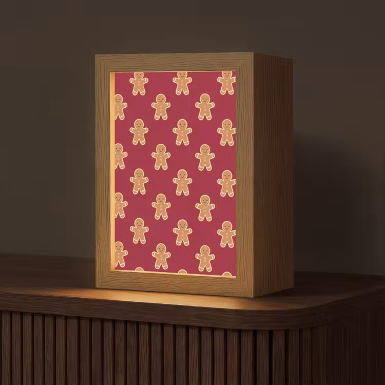 Gepersonaliseerde Lightbox - Peperkoek - Kerst - Rood — 1