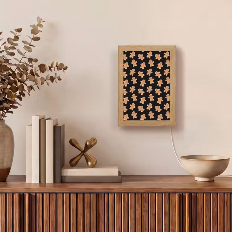 Gepersonaliseerde Lightbox - Peperkoek - Kerst - Zwart - Bruin — 4