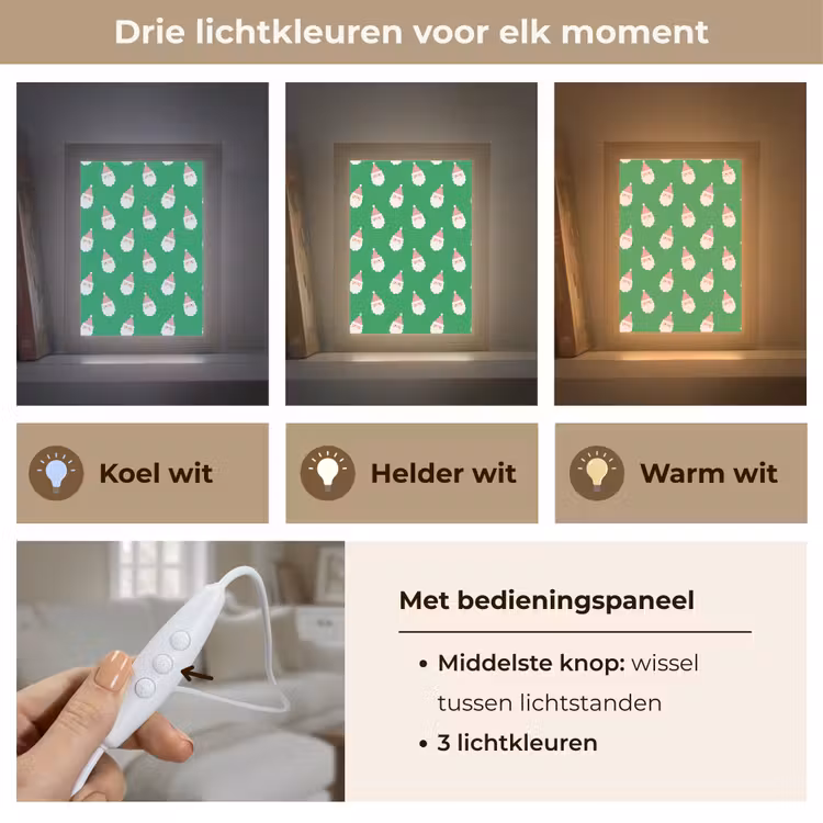 Gepersonaliseerde Lightbox - Kerstman - Kerst - Roze - Groen — 6
