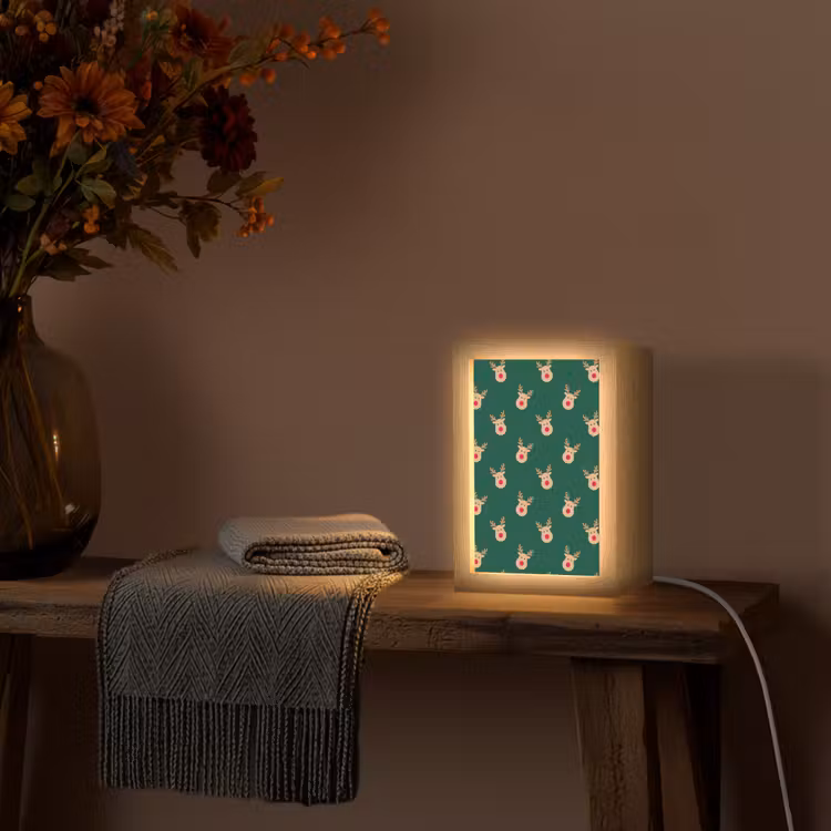 Gepersonaliseerde Lightbox - Rendieren - Kerst - Groen — 3