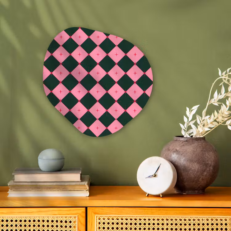Organisch schilderij - Forex - Ster - Roze - Groen - Kerst — 2