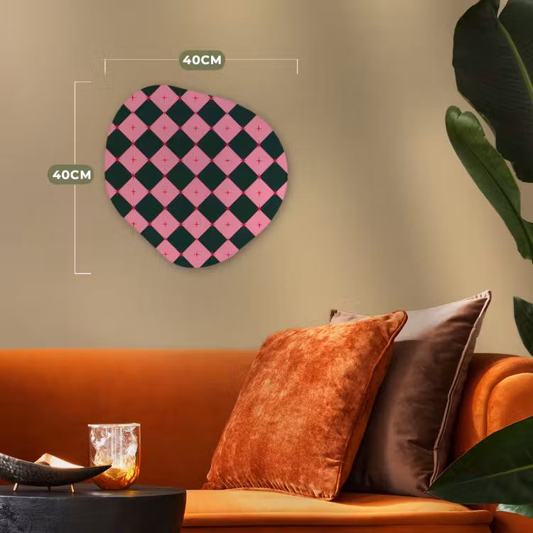 Organisch schilderij - Forex - Ster - Roze - Groen - Kerst — 4