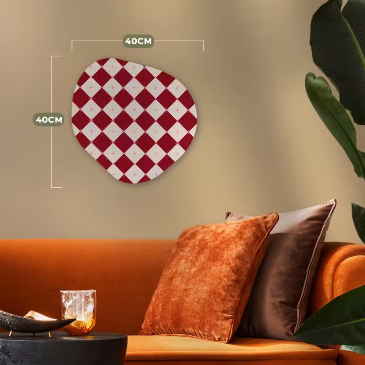 Organisch schilderij - Forex - Ster - Roze - Rood - Kerst — 4