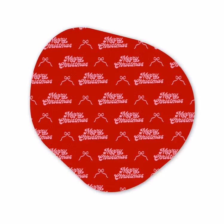 Organisch schilderij - Forex - Tekst - Strik - Roze - Rood — 1