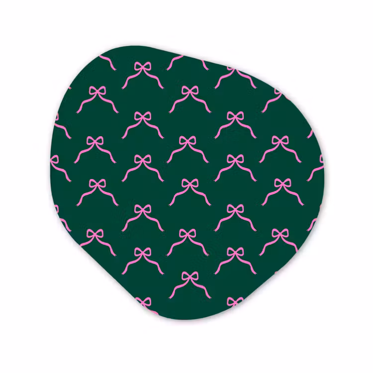 Organisch schilderij - Forex - Kerst - Neon - Groen - Strik — 1