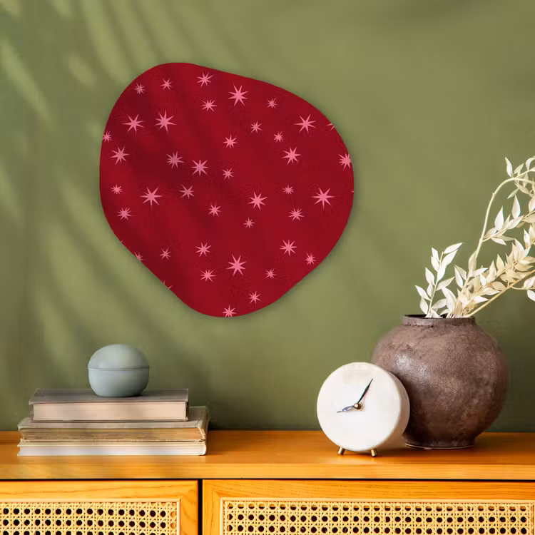 Organisch schilderij - Forex - Ster - Roze - Kerst - Rood — 2
