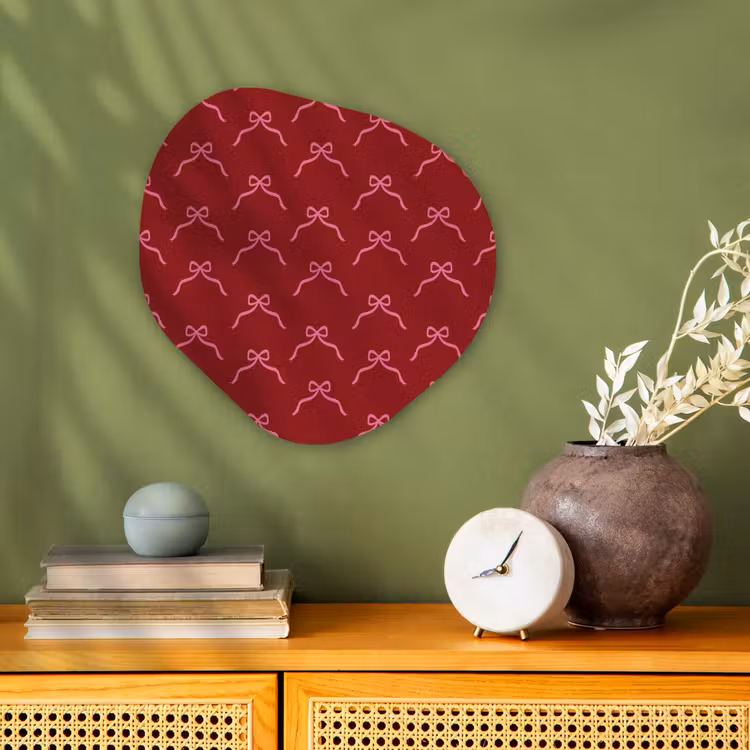 Organisch schilderij - Forex - Strik - Kerst - Rood - Roze — 2