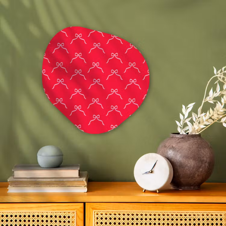 Organisch schilderij - Forex - Strik - Rood - Kerst — 2