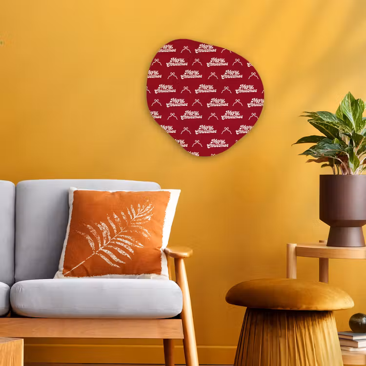 Organisch schilderij - Forex - Tekst - Rood - Wit - Strik — 3