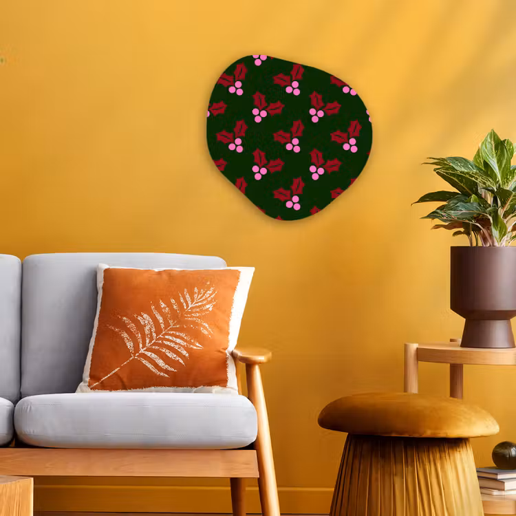 Organisch schilderij - Forex - Neon - Hulst - Kerst — 3