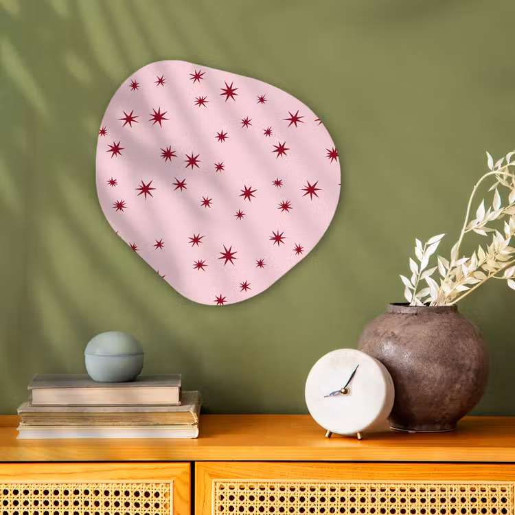 Organisch schilderij - Forex - Ster - Roze - Rood — 2