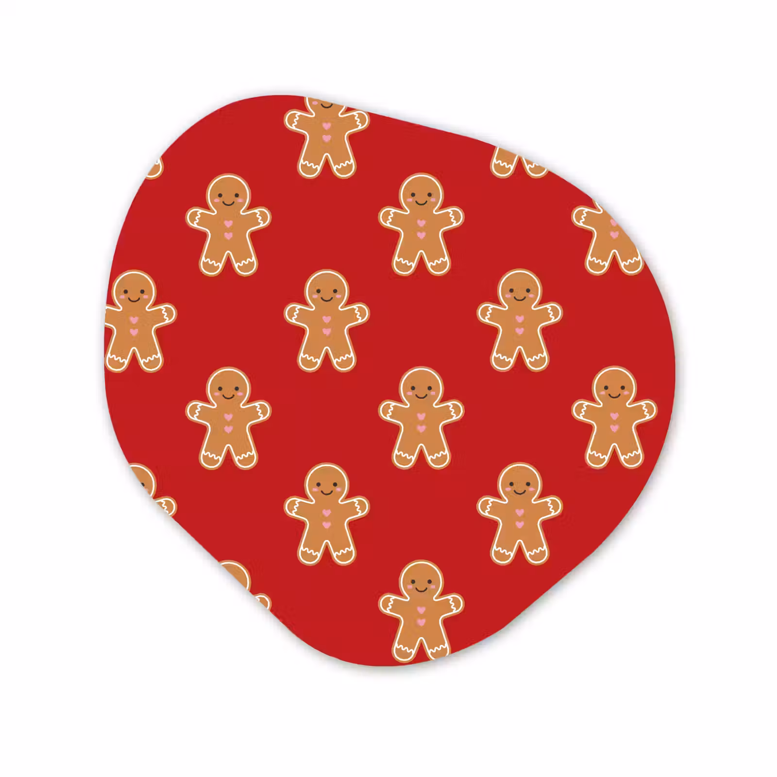Organisch schilderij - Forex - Peperkoek - Kerst - Rood — 1