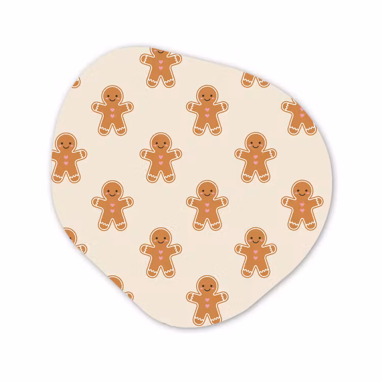 Organisch schilderij - Forex - Peperkoek - Kerst  - Crème — 1