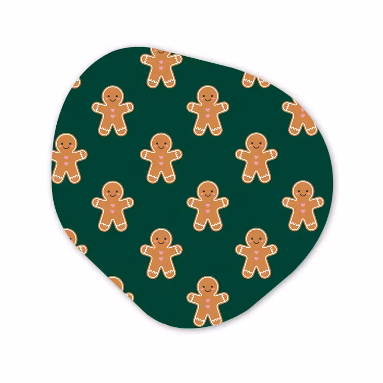 Organisch schilderij - Forex - Peperkoek - Kerst - Groen — 1