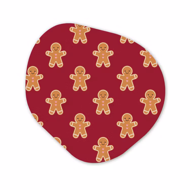 Organisch schilderij - Forex - Peperkoek - Kerst - Rood — 1