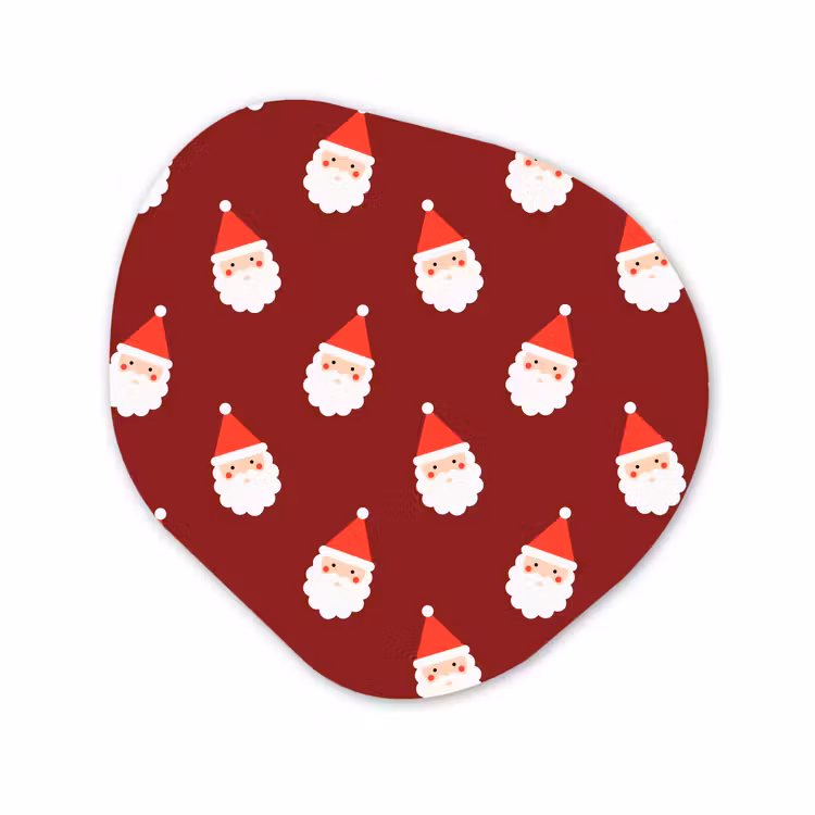 Organisch schilderij - Forex - Kerst - Kerstman - Rood — 1