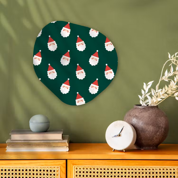 Organisch schilderij - Forex - Kerstman - Kerst - Groen — 2