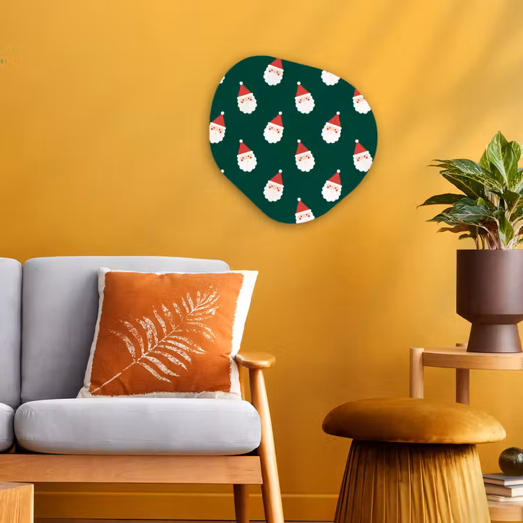 Organisch schilderij - Forex - Kerstman - Kerst - Groen — 3