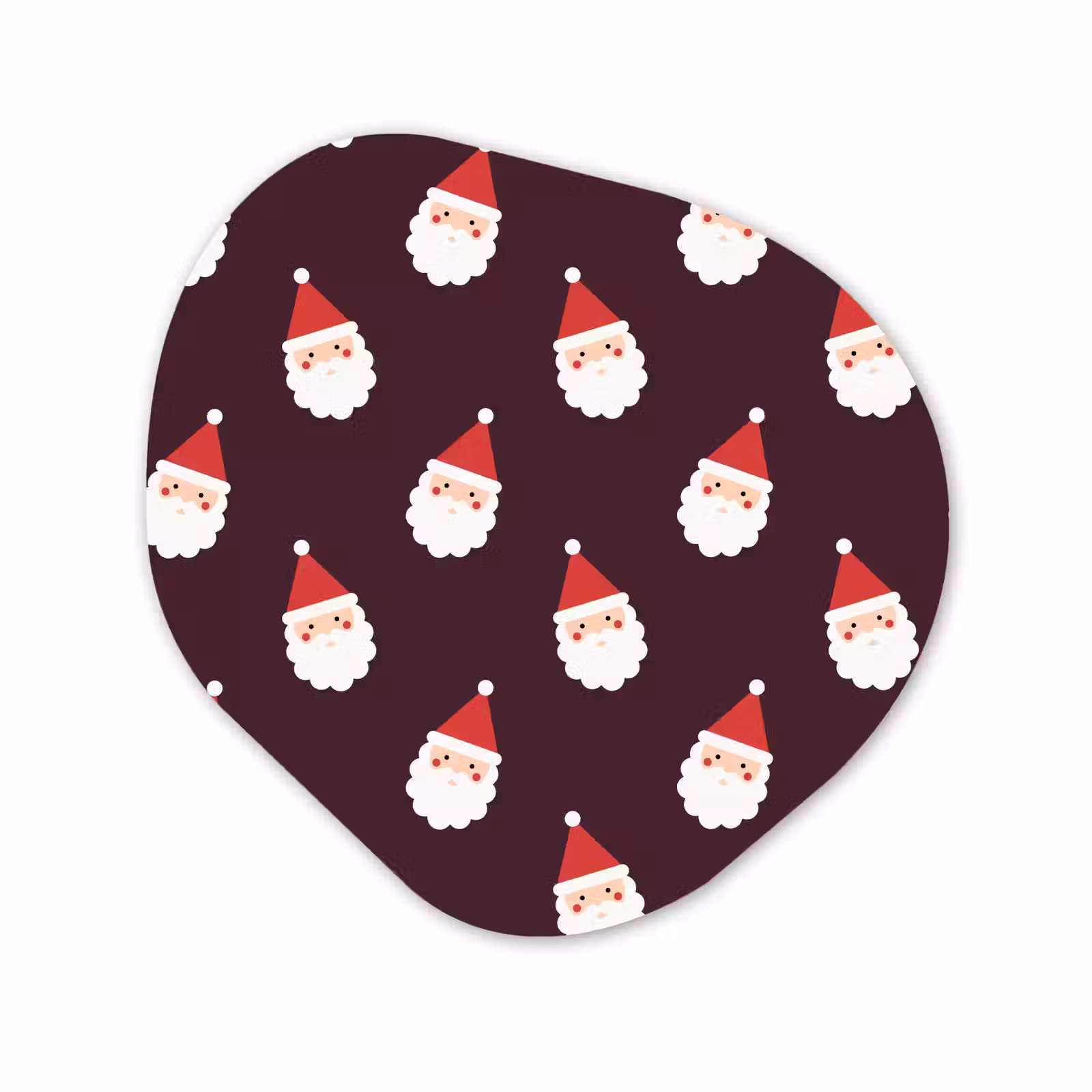Organisch schilderij - Forex - Kerstman - Kerst - Donker - Rood — 1