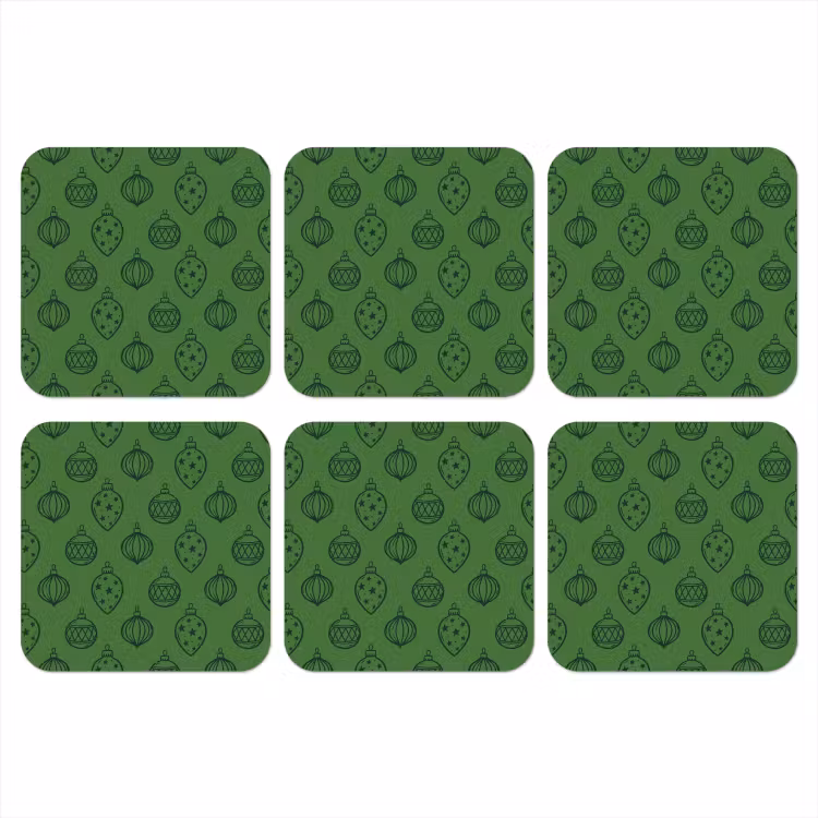 Onderzetter - Kerstbal - Kerst - Groen — 1