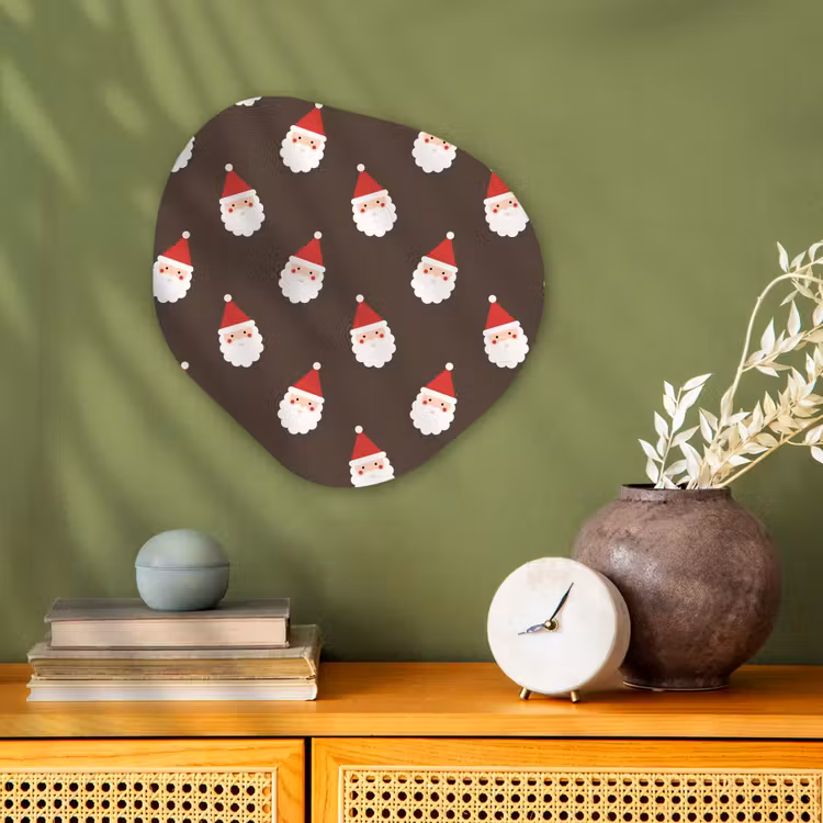 Organisch schilderij - Forex - Kerstman - Kerst - Bruin — 2