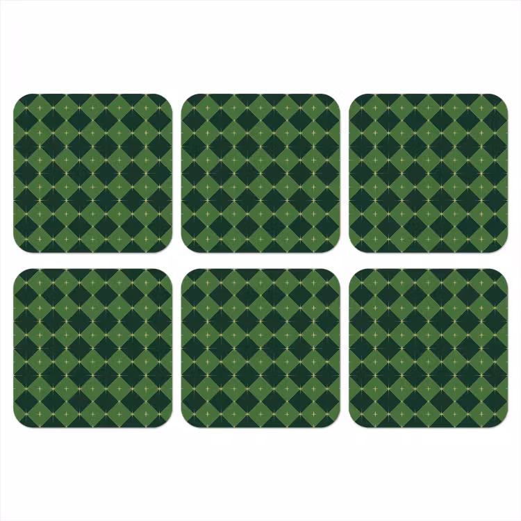 Onderzetter - Ster - Groen - Kerst — 1