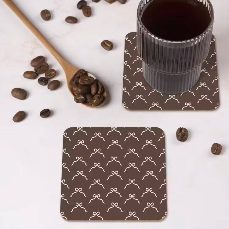 Onderzetter​ - Kerst - Strik - Bruin — 4