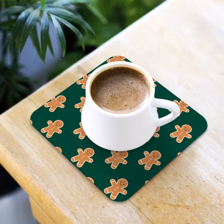 Onderzetter - Peperkoek - Kerst - Groen — 3