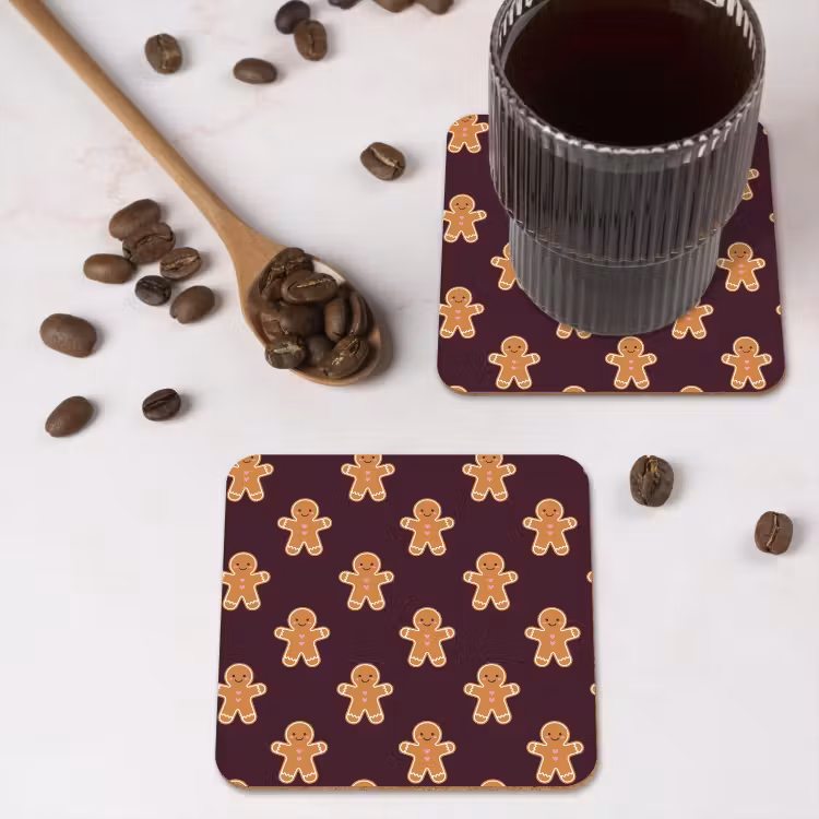Onderzetter - Peperkoek - Kerst - Burgundy — 4