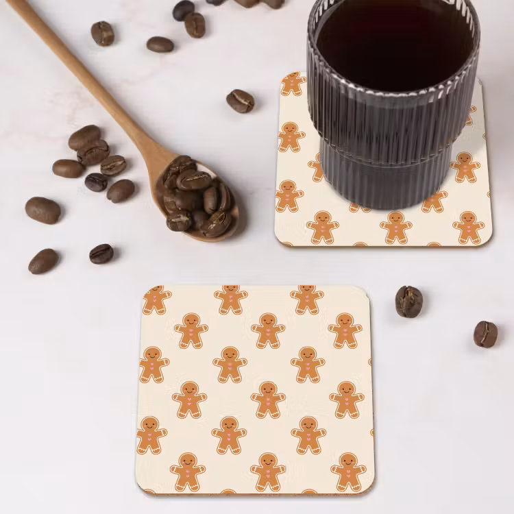 Onderzetter - Peperkoek - Kerst - Crème — 4