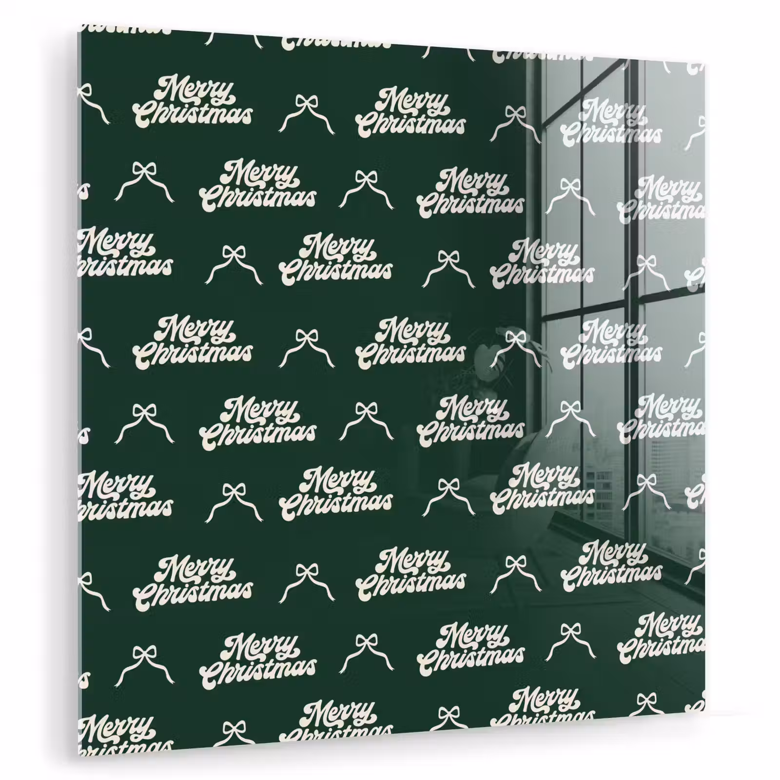 Glas schilderij - Tekst - Groen - Wit - Tekst — 1