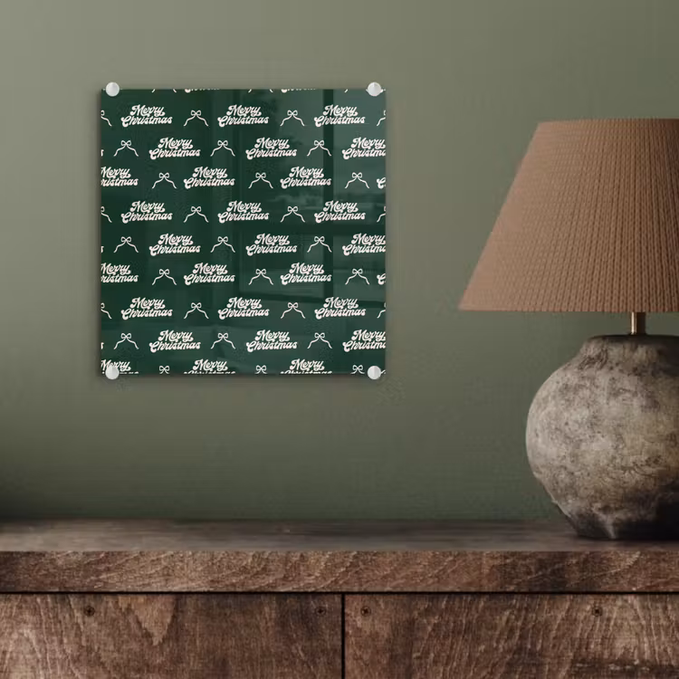 Glas schilderij - Tekst - Groen - Wit - Tekst — 4