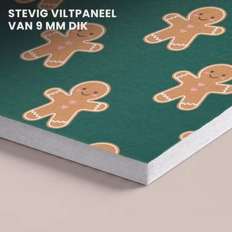 Akoestisch schilderij - Peperkoek - Kerst - Groen — 5
