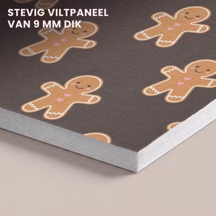 Akoestisch schilderij - Peperkoek - Bruin - Kerst — 5