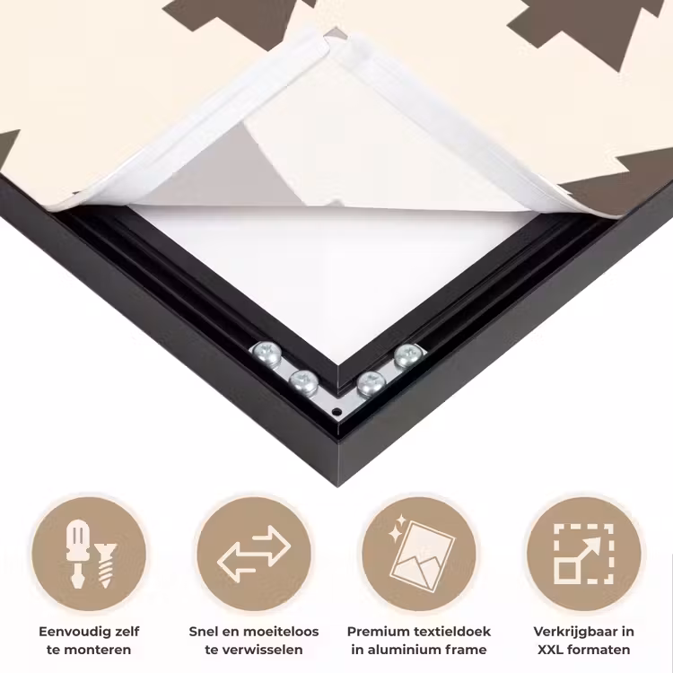 Art Frame - Kerstboom - Crème - Grijs — 4