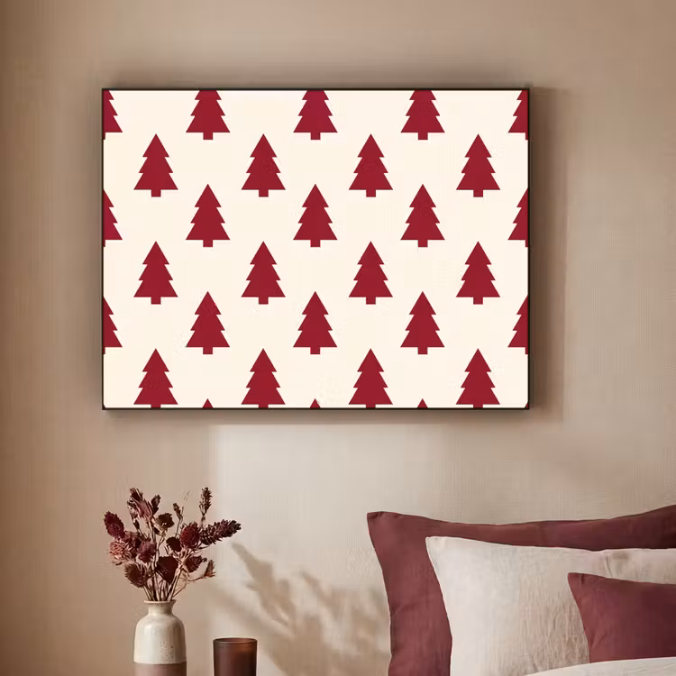 Art Frame - Kerstboom - Crème - Rood — 3