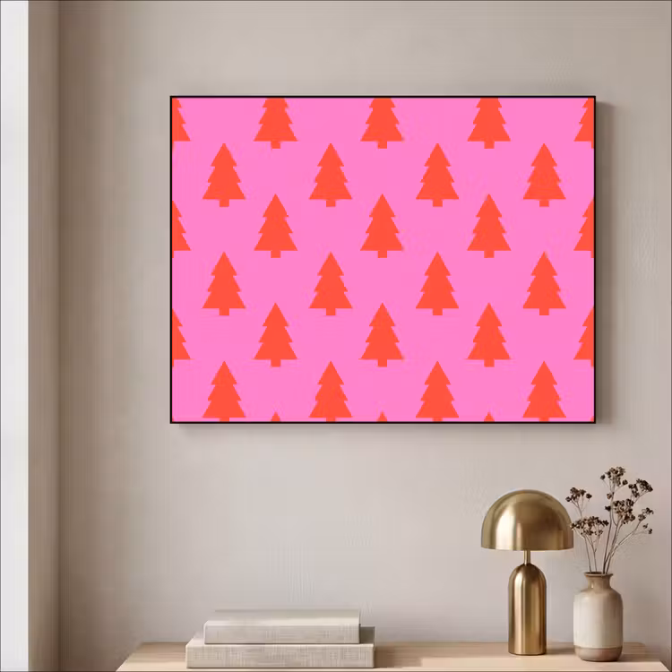 Art Frame - Kerstboom - Rood - Neon — 5