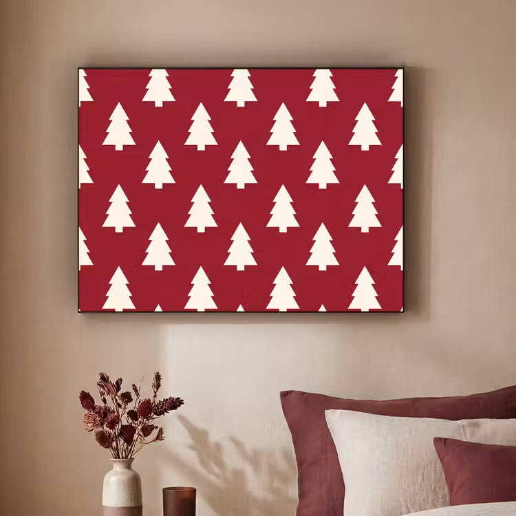 Art Frame - Kerstboom - Rood - Wit — 3