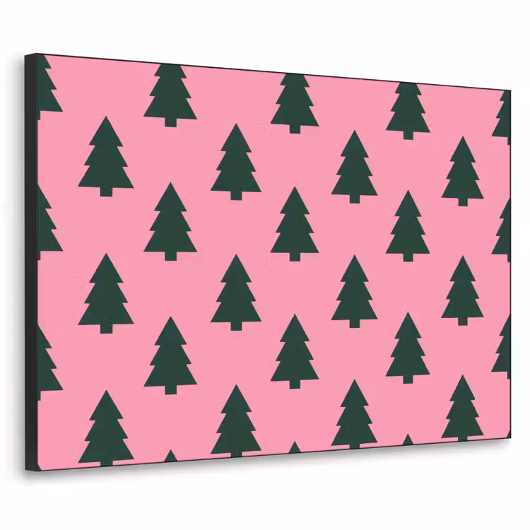 Art Frame - Kerstboom - Roze - Groen — 1