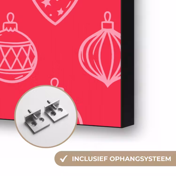 Art Frame - Kerstbal - Rood - Roze — 6
