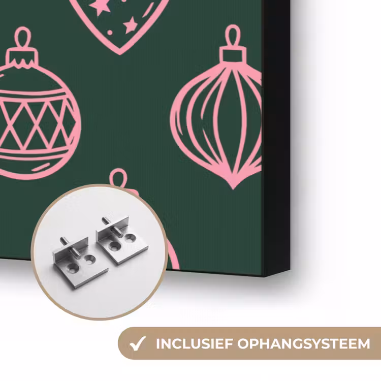 Art Frame - Kerstbal - Roze - Groen — 6