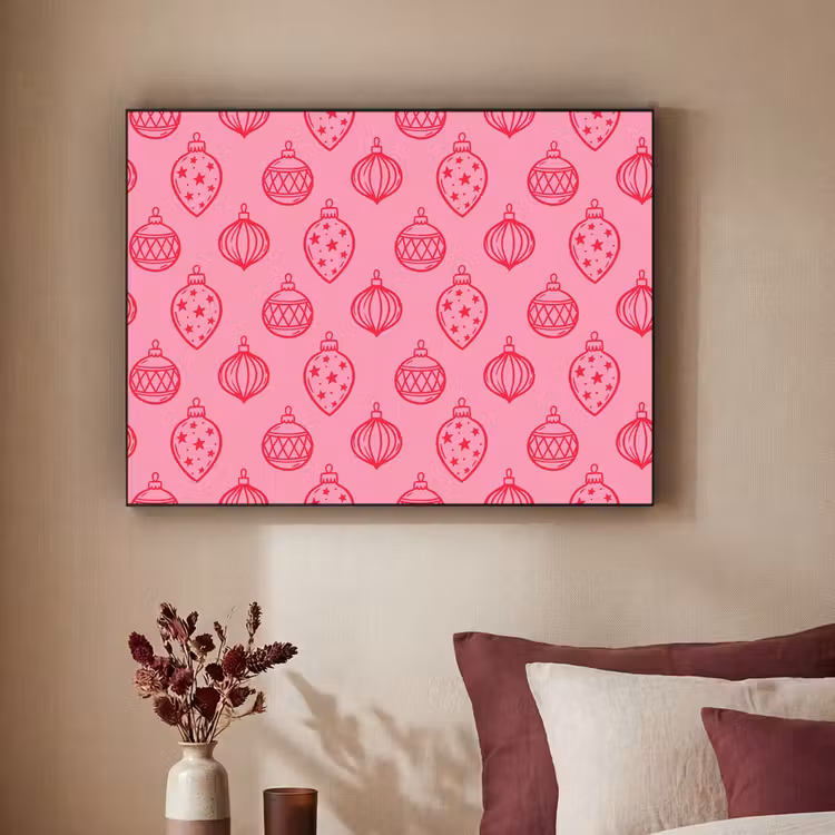 Art Frame - Kerstbal - Roze - Rood — 3