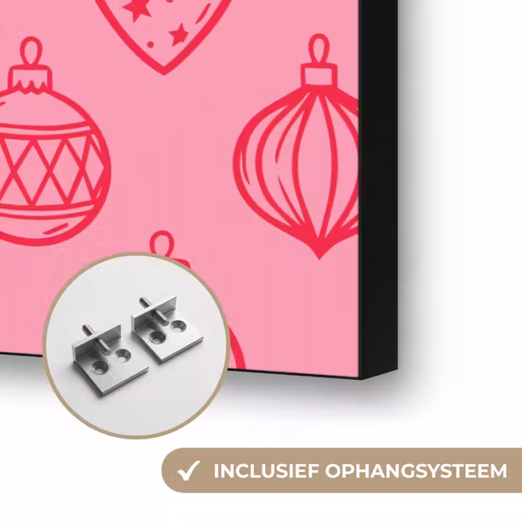 Art Frame - Kerstbal - Roze - Rood — 6