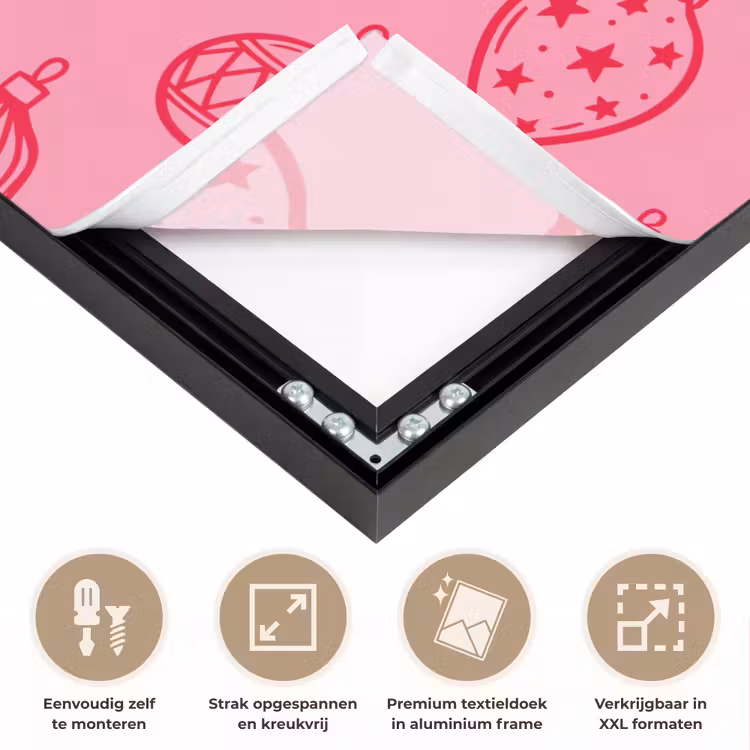 Art Frame - Kerstbal - Roze - Rood — 8