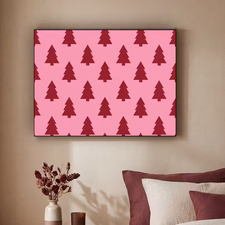 Art Frame - Kerstboom - Rood - Roze — 3